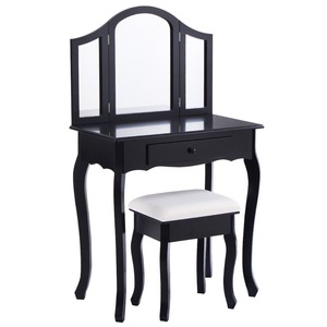 <strong>Brown</strong> Wood Craft Wall Vanity Mirror Plywood <strong>Dressing</strong> <strong>Table</strong> - Product Image 5