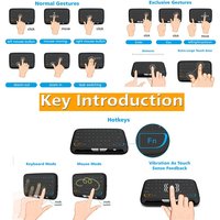 El Combo de Teclado y Ratón Inalámbrico H18 de 2.4GHz es el Mejor Compañero para Android TV Box y PC con Windows