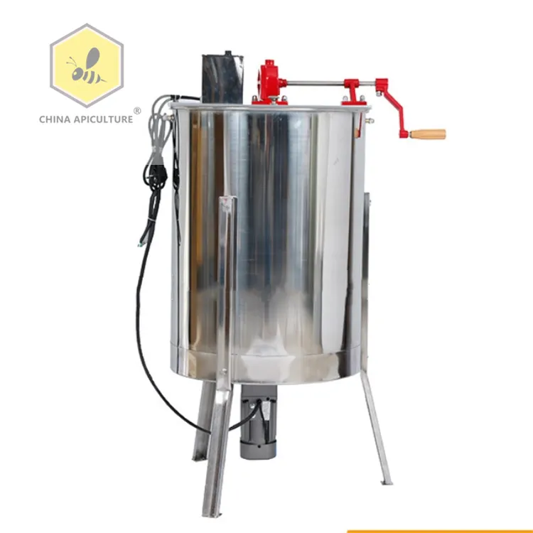 Honey processing machine 4 frame manual honey centrifuge electric honey bee extractor