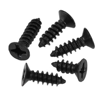 M2 * 8mm 5000PCS Argent Bronze Laiton Noir Métal Vis Autotaraudeuses pour Boîtier de Meubles en Bois Boîte Fermoir Verrouillage Loquet Charnière Fix