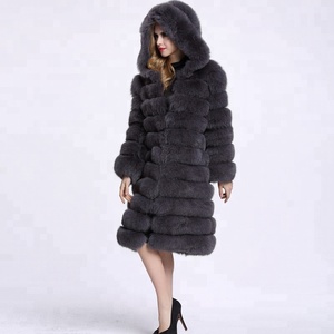 Cappotto Lungo in Finta Pelliccia per <span class=keywords><strong>Donna</strong></span>, Parka Invernale <span class=keywords><strong>Oversize</strong></span> di Lusso con Pannelli in Ecopelliccia - Product Image 6