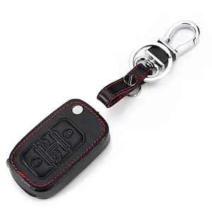 New hot bán da chìa khóa xe cover keychain trường hợp đối với VW Volkswagen Caravelle MPV Từ Xa chủ phụ kiện