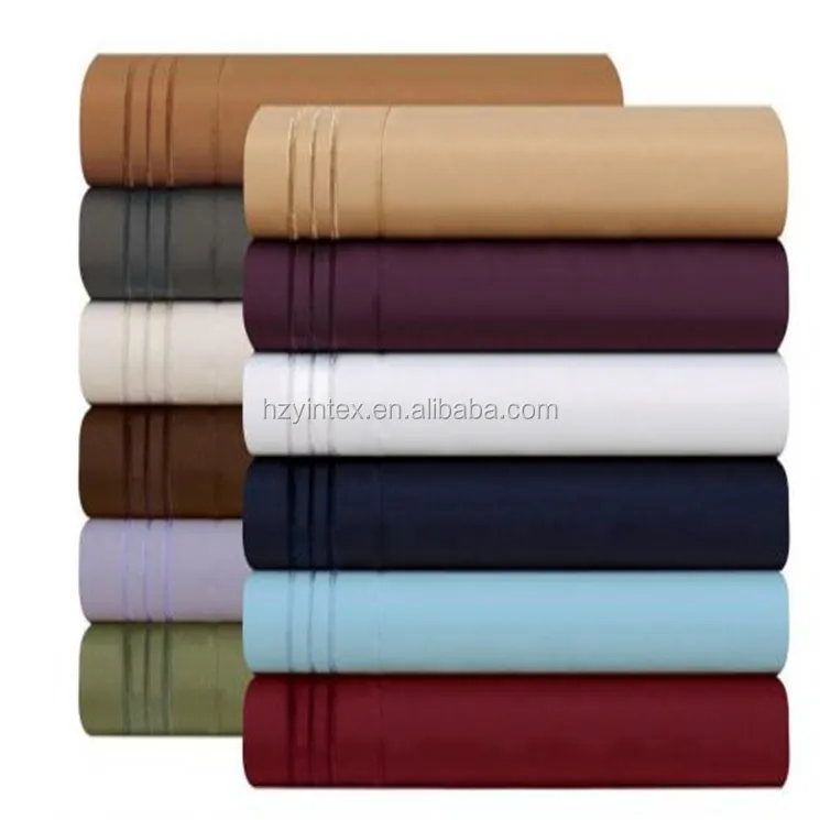 Drap de lit en coton égyptien, 1000 fils, couleur blanche, grande taille, king size