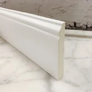 Interior Home PU Decorative Base Board Moulding Trim Flexible Skirting Board Baseboard Moulding