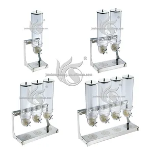 Single/Double/Triple/Quadruple head cereal dispenser set catering equipment