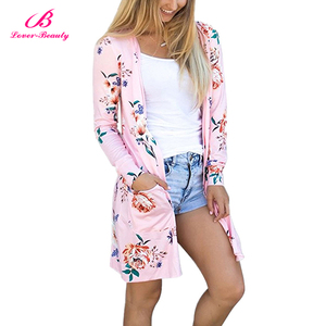 Al por mayor S-3XL <span class=keywords><strong>Womens</strong></span> Boho irregular de manga larga abrigo kimono <span class=keywords><strong>cardigans</strong></span> casual coverup tops Outwear - Product Image 3