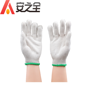 Guantes de algodón de punto para limpieza del hogar de mano acrílica de hilo blanco barato - Product Image 2