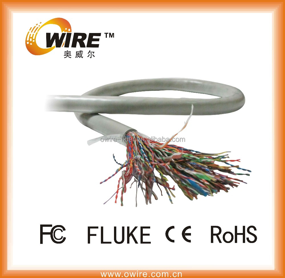 Haute Qualité Chat Cat3 CAT5 Cat6 UTP Lan Câble 25 paires 50 paires 100 paires de Chine