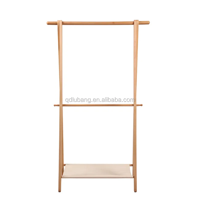 Porte-vêtements en bois personnalisé, socle pour stockage de vêtements, offre spéciale,