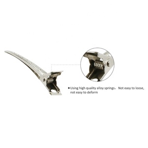 Salone di Accessori In Metallo Antiscivolo Anatra Clip di Capelli Piatto Scintillio Salone di Clip di Capelli di Estensione - Product Image 5