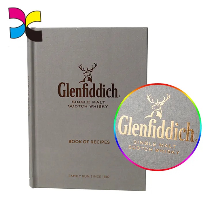 A4 A5 Tùy Chỉnh Kích Thước Và In Ấn Riêng Logo Vàng Lá Đầy Đủ Màu Sắc In Ấn Bìa Cứng Nấu Cuốn Sách