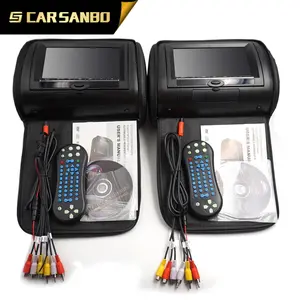 Melhor escolha hr7718c 7 polegadas descanso de cabeça de carro dvd player com zíper