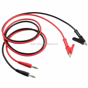 Un couple de câbles de test avec connecteur <span class=keywords><strong>banane</strong></span> et <span class=keywords><strong>pince</strong></span> <span class=keywords><strong>crocodile</strong></span> - Product Image 2