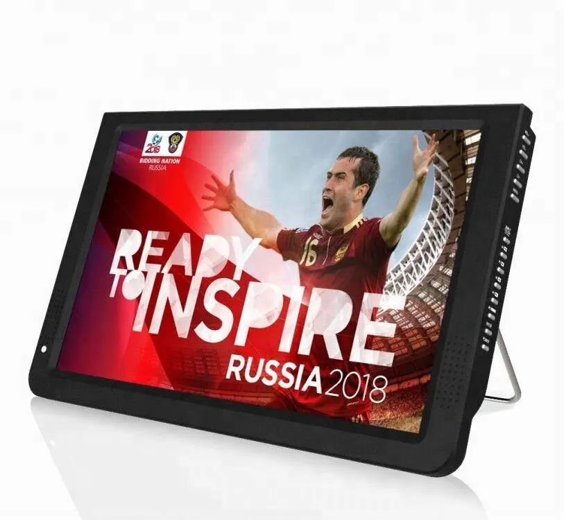 Портативный цифровой телевизор Leadstar, 12-дюймовый TFT LCD LED 12 В, встроенный резервный аккумулятор, автомобильный телевизор