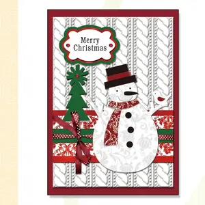 Professional Design Craft Paper Gift Merry Christmas Hand Made Greeting Card