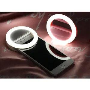 Hot Selling Oplader Mini Draagbare Selfie Led Licht Voor Foto 'S, Ring Licht Selfie