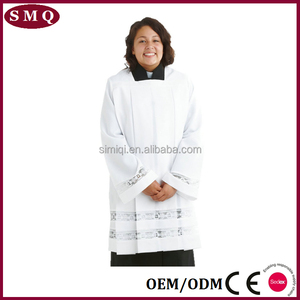 Chine usine vente directe église vêtements blanc clergé chrétien surplis - Product Image 5