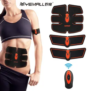 2021เครื่องกระตุ้น Abs หกแพ็ค Ems Abs Toner Body Trainer เข็มขัดปรับสีเครื่องนวดหน้าท้อง