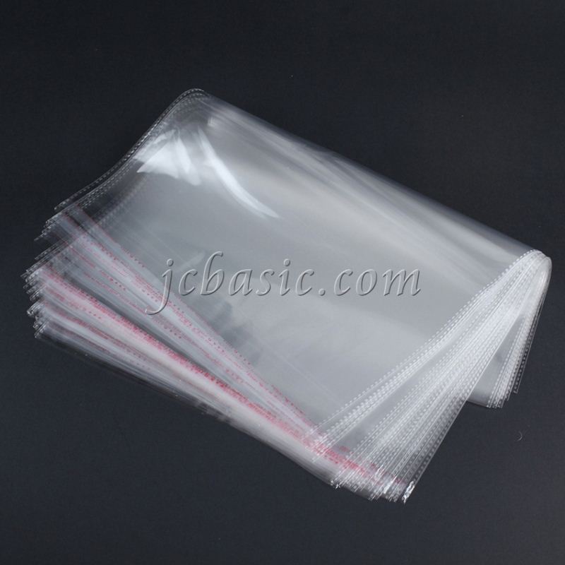 Emballage de poly-sac personnalisé transparent refermable sacs d'opp en plastique transparent pour vêtements/vêtements