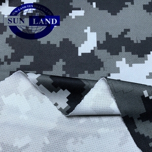 Thời trang thể thao quần áo 100% polyester thăng hoa ngụy trang chiến đấu vải in lưới vải - Product Image 3