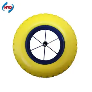 Roda de pneu de espuma pu wheelbarrow 3.50-8