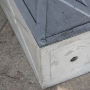 Maceta de <span class=keywords><strong>barro</strong></span> de magnesio grande para exteriores de alta calidad, diseño minimalista Vintage, maceta de jardín clásica para uso en interiores, venta de fábrica - Product Image 5