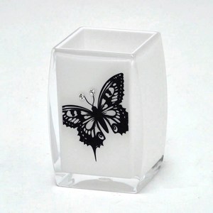 Juego de baño de acrílico cuadrado elegante con diseño de mariposa para Baño - Product Image 4