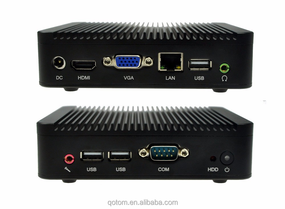 12 V micro PC avec Bay Trail J1900 Quad core 2 Ghz soutien 2.5 polegada SATA HDD et SSD msata client léger