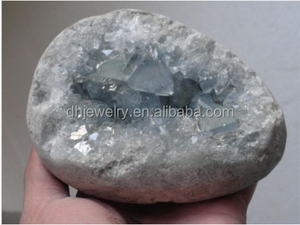 Bán Buôn Bán Hot Tinh Thể Tự Nhiên Thạch Anh Màu Xanh Celestite Geode Cụm Cho Chữa Bệnh Đá - Product Image 6