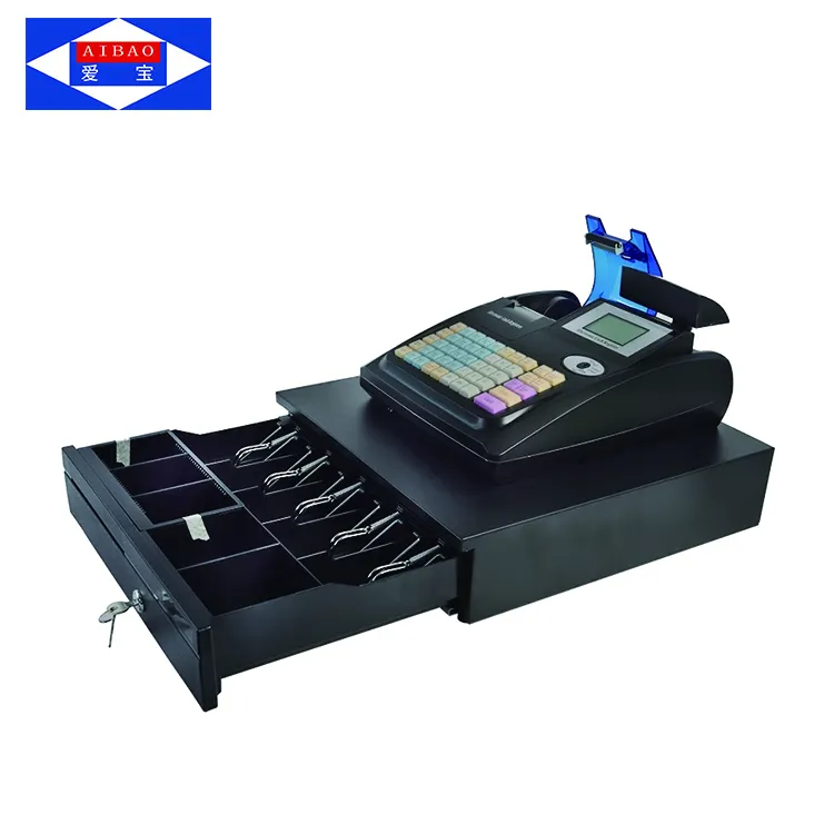 Cheap cash register/cashier machine with cash drawer for sale