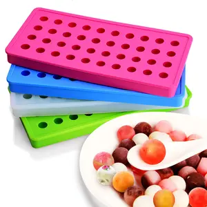 Food Grade silicone mini muffa palla di ghiaccio, a forma di palla di ghiaccio del silicone del cubo creatore del vassoio