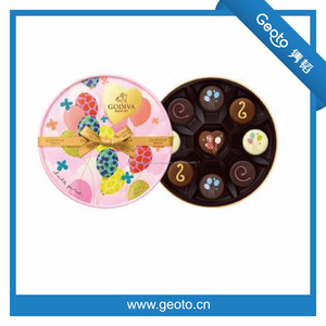 <span class=keywords><strong>GODIVA</strong></span> Chocolate Caja Redonda de Lujo cajas de embalaje de Regalo Caja de Embalaje - Product Image 2
