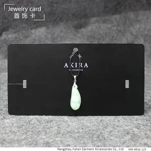 Kartu Anting-Anting Logo Merek Kustom Dicetak Kalung Perhiasan Kemasan dan Tampilan