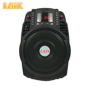 Laix SP-A31 Portable Speaker 6 Inch Handle speaker with Belt Remote Control and Wireless wired Hand/ Clip/ Ear /Head Microphone,