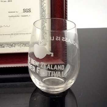 Transparent stemless wine glass crystal whiskey glass