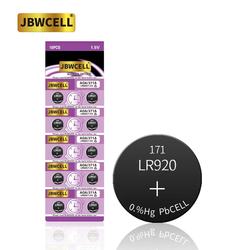 Knopfzellen batterie der Serie 1.5V AG LR920 Ag6 für Uhren