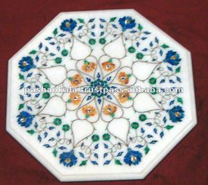 Plateaux de table en incrustation de pierre - Product Image 1