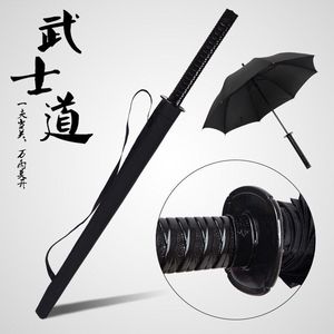 Parapluie <span class=keywords><strong>japonais</strong></span> long personnalisé avec 16 baleines, parapluie samouraï <span class=keywords><strong>japonais</strong></span> en forme d'épée katana noire, parapluie droit d'extérieur - Product Image 5