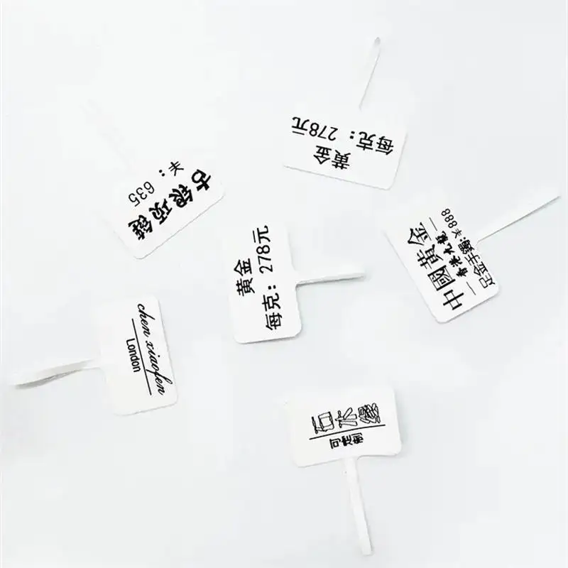 Synthetische Directe Thermische Materiaal en Warmte Gevoelige Feature sieraden barcode sticker labels RFID Tag Sieraden Label