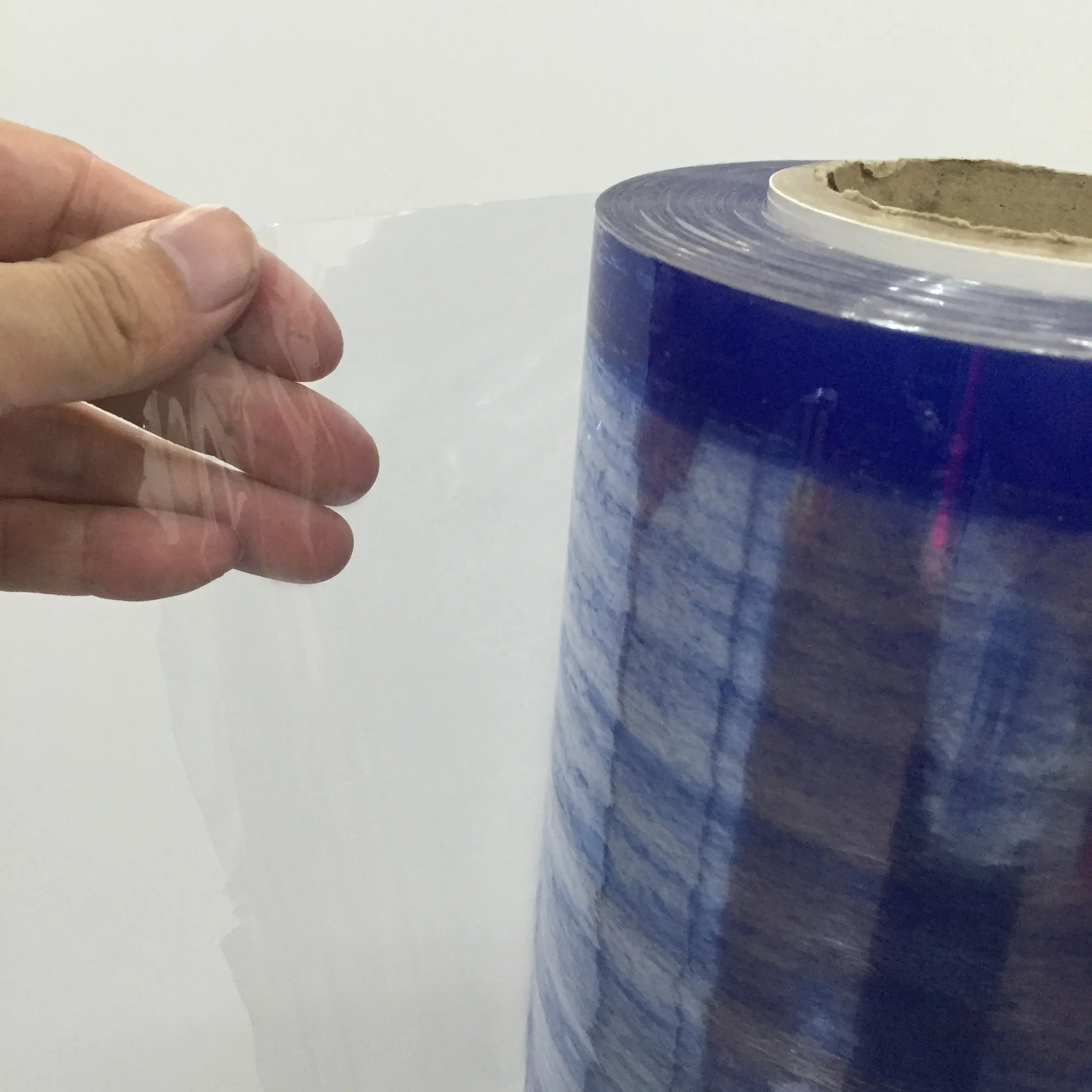 Chiaro pvc pellicola in pvc rotolo di plastica materasso film di imballaggio