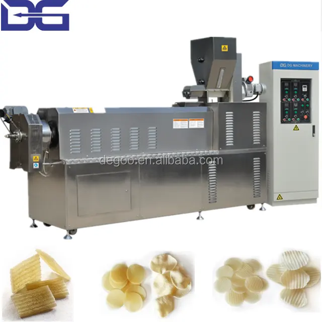 Made In China Automatische Extrusion Snack Pellets 2d Fryum Papad Krabbenchips Maschinen