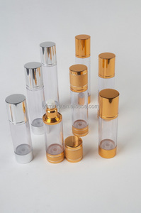 Bouteille en plastique PET à pompe sans air de 4oz, diamètre de 41mm, sérigraphie revêtue d'aluminium pour shampooing, parfum, lotion - Product Image 3