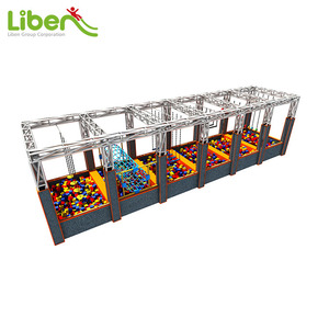 Liben ninja <span class=keywords><strong>curso</strong></span> dodgeball profesional <span class=keywords><strong>de</strong></span> interior trampolín comercial niños trampolín fitness - Product Image 1