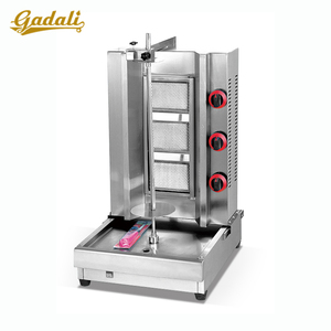 Gas roaster robot shawarma machine mini doner kebab roaster 2017 new arrived gas kebab stand type for meat and processing