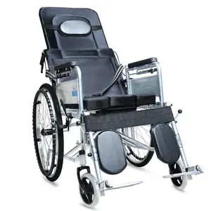 Commode Wheelchair Manufacturer Medical Care Supplier Reclining Commode Wheelchair With Table And Bedpad Folding Recliner