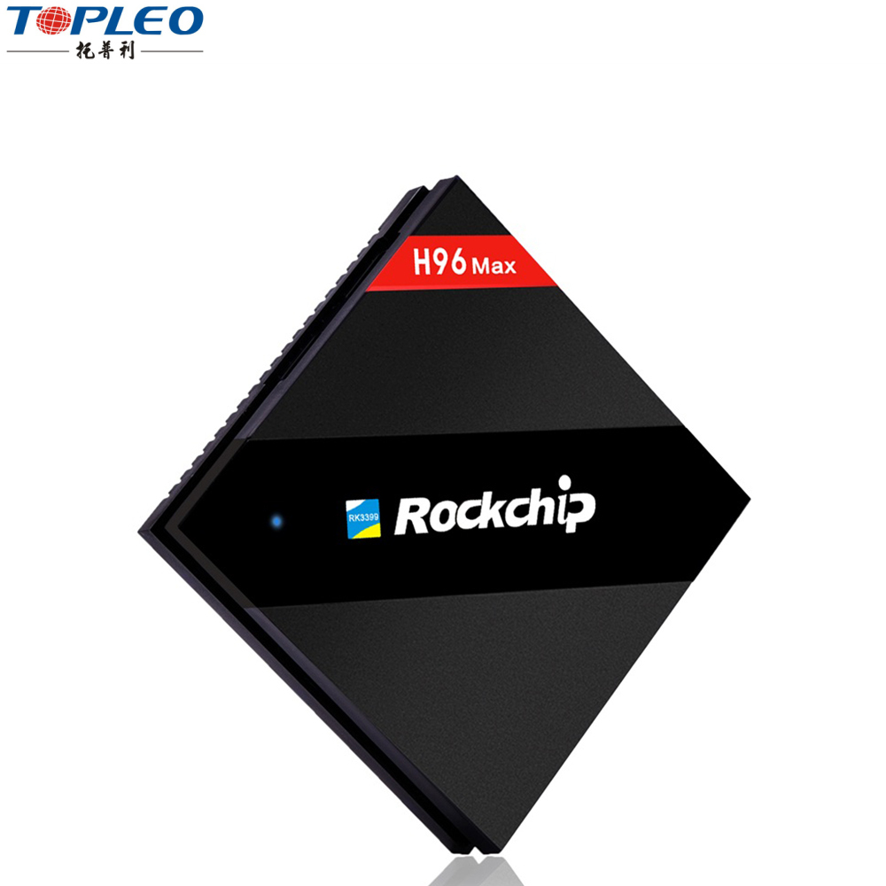 Nuevo Diseño H96 MAX RK3399 Seis Core 2.0G 2 gb 16 gb placa base para android smart tv caja con ranura para tarjeta sim