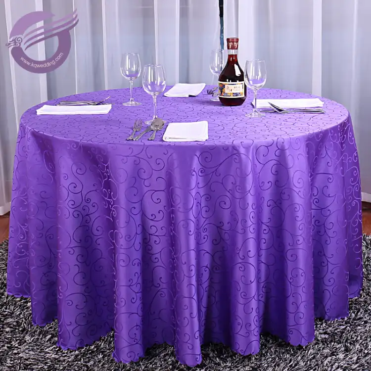 TX19712 Wholesale elegant polyester embroidered wedding table linens