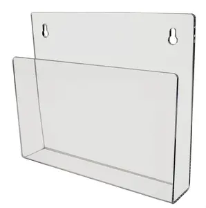 Прозрачный акриловый настенный держатель для таблицы, демонстрационный держатель для файлов, стойка-Органайзер
