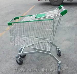 110 litros com revestimento em pó barato Carrinho de compras de supermercado para venda