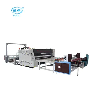 printing slotting machine to make cardboard boxes used flexo printer slotter for sale